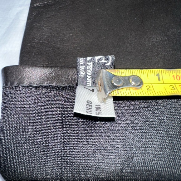 NWT Antonella Ferrante LEATHER GLOVES 16BT OPERA LENGTH LINED 100% SILK - Picture 4 of 8